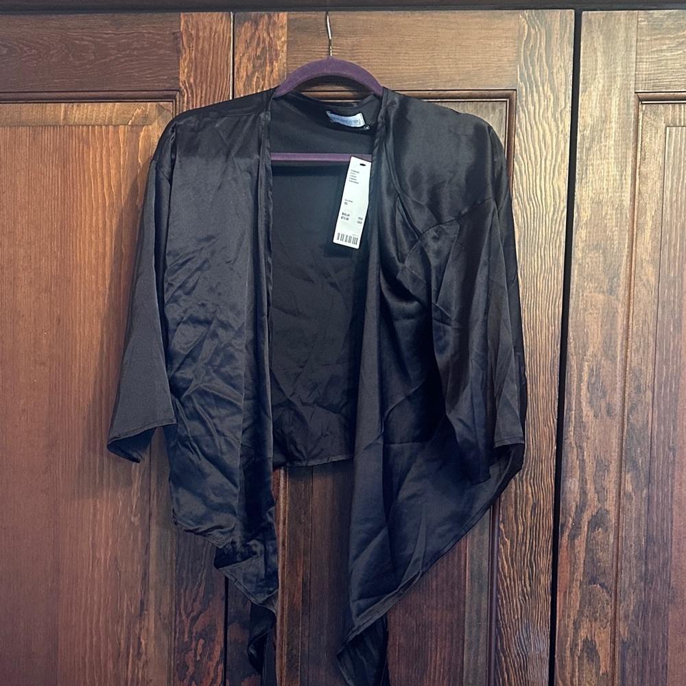 Urban Outfitters Black Wrap Shirt